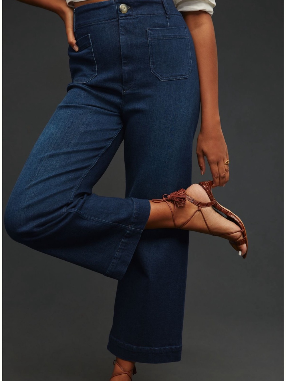 Pilcro High-Rise Women's Jeans in Dark Blue